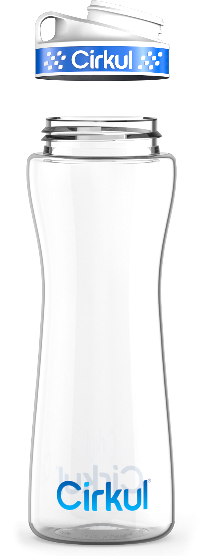 Custom 22oz. Plastic Bottle & Comfort Grip Lid